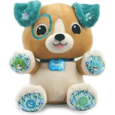 VTech My Interactive cuddly Puppy — interaktīva rotaļlieta — gaismas un skaņas efekti — personalizēti — 3–6 gadi