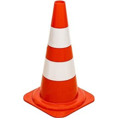 STIER Traffic Cone 500 mm 2 Strips Pack of 10