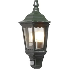 Konstsmide Firenze 7230-600 Wandleuchte B: 25cm T: 16cm H: 49,5cm / 1x100W / IP43 / Layertes Alumīnijs / grün / mit BWM