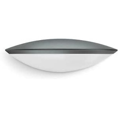 Steinel L 825 SC LED āra gaisma, antracīts, 9,7 W apakšējais apgaismojums, 160° iHF kustības sensors, 5 m diapazons, Bluetooth, savienojums, sienas gaisma