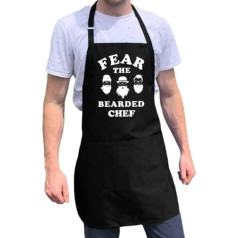 ApronMen Fear The Bearded Chef Fun BBQ Apron