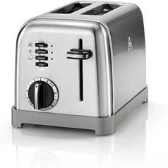 Cuisinart 2-Schlitz CPT160E Style Collection 2-Schlitz-Toaster, Edelstahl, gebürstetes Edelstahl