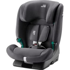 BRITAX RÖMER EVOLVAFIX Child Seat with Isofix for Children from 76-150 cm (i-Size), 15 Months - 12 Years, Midnight Grey