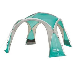 Coleman Event Dome Pavillon stabiles Partyzelt mit Stahlgestänge, zils, 3,65 x 3,65 x 2,18 m, 2000025127