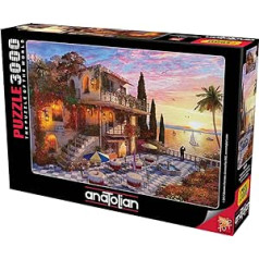 Anatolian 3000 Piece Puzzle - 3000 Pieces Puzzle Mediterranean Romance is Ideal as a Gift for the Whole Family and This 3000 Piece Puzzle Consists of ESKA Board