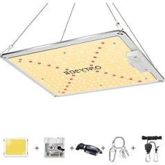 BOSYTRO LED augu lampa 1000 W LED augšanas lampa ar pilna spektra augu apgaismojumu un regulējamu funkciju LED augšanas gaismas augšanas lampa hidroponikai dārzeņiem un ziediem iekštelpu augiem