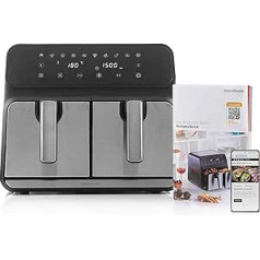 InnovaGoods Fryinn Double 8000 Black Stainless Steel 3400 W 8 L