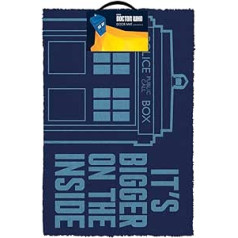 Doctor Who Fußmatte Tardis daudzkrāsains, bedruckt, aus Kokosfaser, Unterseite aus PVC.