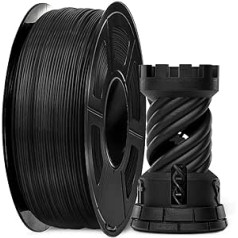 3D Printer Filament, PLA Plus Filament, 1.75 mm, 3D Printer PLA+ Filament, 3D Printer Filament, 1.75-mm PLA Filament, 3D Printer Filament PLA, Black