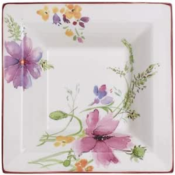 Villeroy und Boch Mariefleur Gifts quadratische Schale, Premium Porzellan, 14 x 14cm