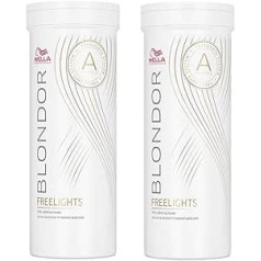 Wella Blondor Freelights pulveris 2 x 400g balts balināšanas pulveris