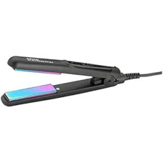 Gammapiu' Professional Hair Straightener, Mini Rainbow, Long Straight Effect, Iron, Eliminates Electrostatics, On/Off Switch, Adjustable Temperatures, Quick Heating, Italian Plug