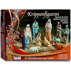 Glorex Latex Nativity Figures Set, Other, Multi-Colour, 31 x 22 x 6.5 cm