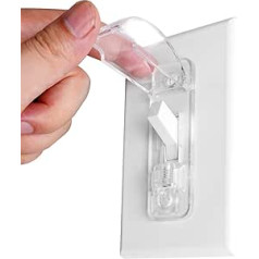 (Transparent, 2er-Pack) Wandschalter-Schutz, kindersichere Lichtschalterplattenabdeckungen schützen Ihre Lichter vor versehentlichem Ein- oder Ausschalten durch Kinder und Erwachsene