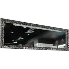 GaviaStore - Julie Lead Grey 140 x 50 cm - Modern Wall Mirror (18 Sizes and Colours) Full Body Mirror Large Living Room Modern Wall Bedroom Bathroom Entrance Mirror Grey