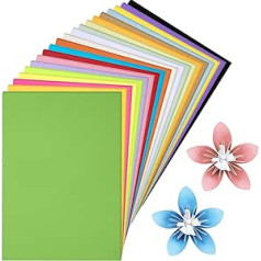 200 Sheets of Coloured Paper Crafts, Coloured A4 Copy Paper 70 gsm, Coloured Card Craft Paper, Craft Card, Coloured Paper, Photo Card for DIY Arts and Crafts, Paper Flowers, Sketching, 20 Colours (21