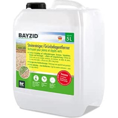 2 x 5 L Bayzi® akmens tīrīšanas līdzeklis/zaļo augšanas noņemšanas koncentrāts pret sūnām, aļģēm un zaļajiem augiem