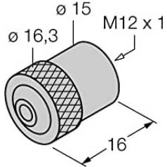 6902304 — RKEV-BC, Zubehör für Feldbussysteme Verschlusskappen M12