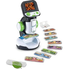 VTech — izglītojošs multivides mikroskops, spāņu krāsa (80-616122)