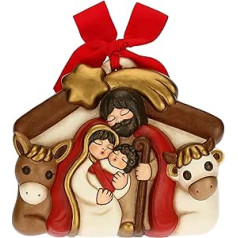 THUN - Formula with nativity scene - Christmas decoration house - Medium - Ceramic - 15.3 x 4 x 13 cm