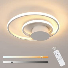 Comely LED griestu gaisma regulējama ar tālvadības pulti 3000 K - 6000 K, 30 W Moderna griestu lampa LED apaļa griestu gaisma balta guļamistabai, virtuvei, gaitenī, balkonam, bērnu istabai