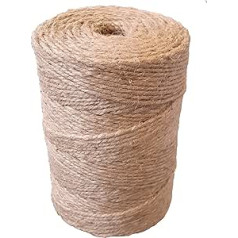 Jute Twine Decorative Cord Jute Cord Jute String for DIY Arts and Crafts Garden String Decoration Garden Cord Craft String Decoration Cord for DIY Arts and Crafts Gardening (4 mm / 2 kg)