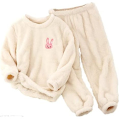 FGUUTYM Toddler Boys Meitenes Ziemas ar garām piedurknēm multfilmu apdrukas Flīsa pidžamas guļamveļa Topi Bikses 2 gabali Apģērbi Apģērbu Komplekts Bērnu Apģērbs 6 mēn.