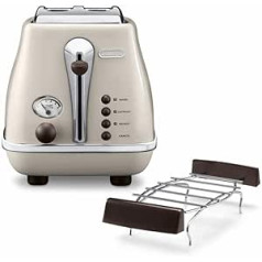 De'Longhi CTOV 2103.BK Icona Vintage Toaster