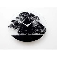 KOOKOO Tree Quarz, Moderne Singvogeluhr aus Glas, mit 12 heimischen Vogelstimmen vai Kuckuck