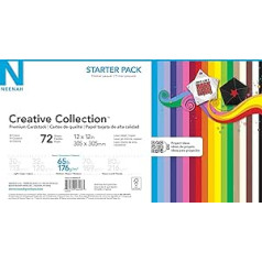 Neenah Paper 46408-02 Creative Collection Cardstock Starter Pack 30,5 cm x 30,5 cm 72/Pkg