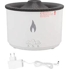 Flame Humidifier, Atomization Humidifier, Home Spitting Smoke Ring Humidifier, Ultrasonic Oil Diffuser, Cool Mist Humidifier for Bedroom, Home, Office, Yoga, Gym