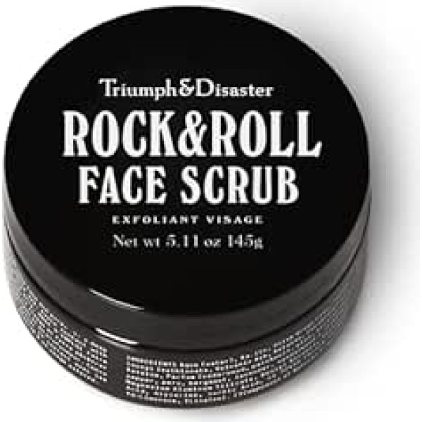 Triumph & Disaster Rock & Roll - Скраб для лица из вулканического пепла и зеленой глины - Натуральный очищающий поры Питательный скраб для лица, удаляющи