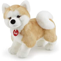 trudi 22664 Dog Classic plīša suns Akita Ascanio Apm. 27 cm, M izmērs, augstas kvalitātes mīksta rotaļlieta ar mīkstiem materiāliem, plīša rotaļlieta ar reālistiskām detaļām, mazgājama, mīksta rotaļlieta bērniem