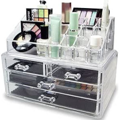 G4GADGET Make up Kosmetik Organizer Caurspīdīgs Kunststoff Displejs un Aufbewahrungseinheit