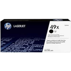 HP oriģinālā LaserJet Q5949X melnā lāzera tonera kasetne (49X)