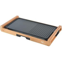 Melchioni Family Bamboo Grill Elektrogrill 1800 W, Bamboo, Schwarz, Einheitsgröße