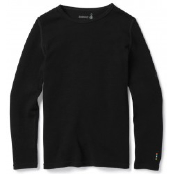 Termo krekls Kids Classic Thermal Merino Base Layer Crew XXS Black