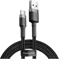 Baseus Cafule Catklf-cg1 cable (usb 2.0 - usb type c; 2m; gray and black)