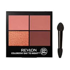 Revlon ColorStay Day to Night Eyeshadow Quad 16HR Wear (4.8g), Matte and Shimmer Finish, Stylish (560) Unisex