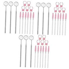 Frcolor 3 Sets Eyelash Makeup Tools Eyebrow Brush Lip Gloss Applicators Eyelash Extension Ring Makeup Tool Kits Applicator Brush For Eyelashes Rubber Ring Cosmetics Alloy Woman