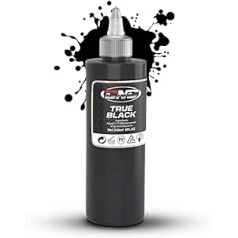 CNC Tattoo Color True Black 1 unce (240 ml) — tetovējuma krāsa melna, tetovēšanas tintes piederumi, profesionālas līnijas kontūras pastāvīgas melnas tetovējumu tintes komplekts, ķermeņa krāsas, Microblading TI6003-240-001