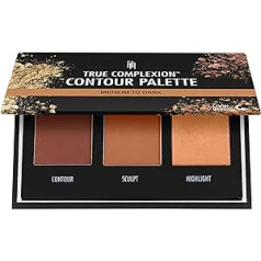 Black Radiance True Complexion kontūru palete, no vidējas līdz tumšai, 0,38 unces