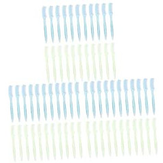 Beavorty Pack of 300 Sukas Ķemmes un uzacis Vienpusēji kopšanas instrumenti Skropstas Plastmasas pieaudzēšana Aplauzums Instruments Uzacu Skropstu tuša Mini Brush Comb