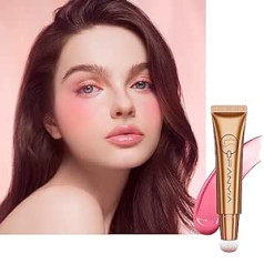 Lucoss Blush Liquid Contour Concealer Stick Крем-румяна с аппликатором для подушек, румяна для лица, естественное смешивание, не удаляются