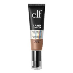 E.l.f. elf Camo CC krēmkrāsu koriģējošs pilnībā pārklājošs tonālais krēms ar SPF 30, iedegums 450 N, 1 unce