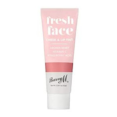 Barry M Cosmetics Fresh sejas vaigu un lūpu tonis, starojoša kristību āda ar sajaucamu formulu, vasaras roze, 1 gab.