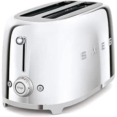 Smeg TSF02SSEU Toaster 4 Scheiben, chrom