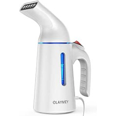 OLAYMEY Steamer GY169 Steam Iron Clothes Steamer Fast Wrinkle Remover, Steam Brush Wrinkle Remover Small Appliances Can Be Used for Travel, Office and Home, White