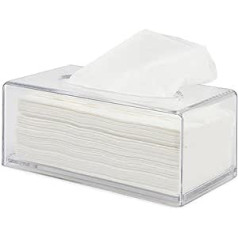 aoory Tissue Box Lid and Napkin Dispenser Clear Acrylic Bathroom