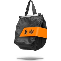 achilles Shopping Trolley Bag, Aluminium, Foldable Shopping Trolley Bag, Suitable for All Standard Shopping Trolleys, 33 x 50 x 38 cm, black
